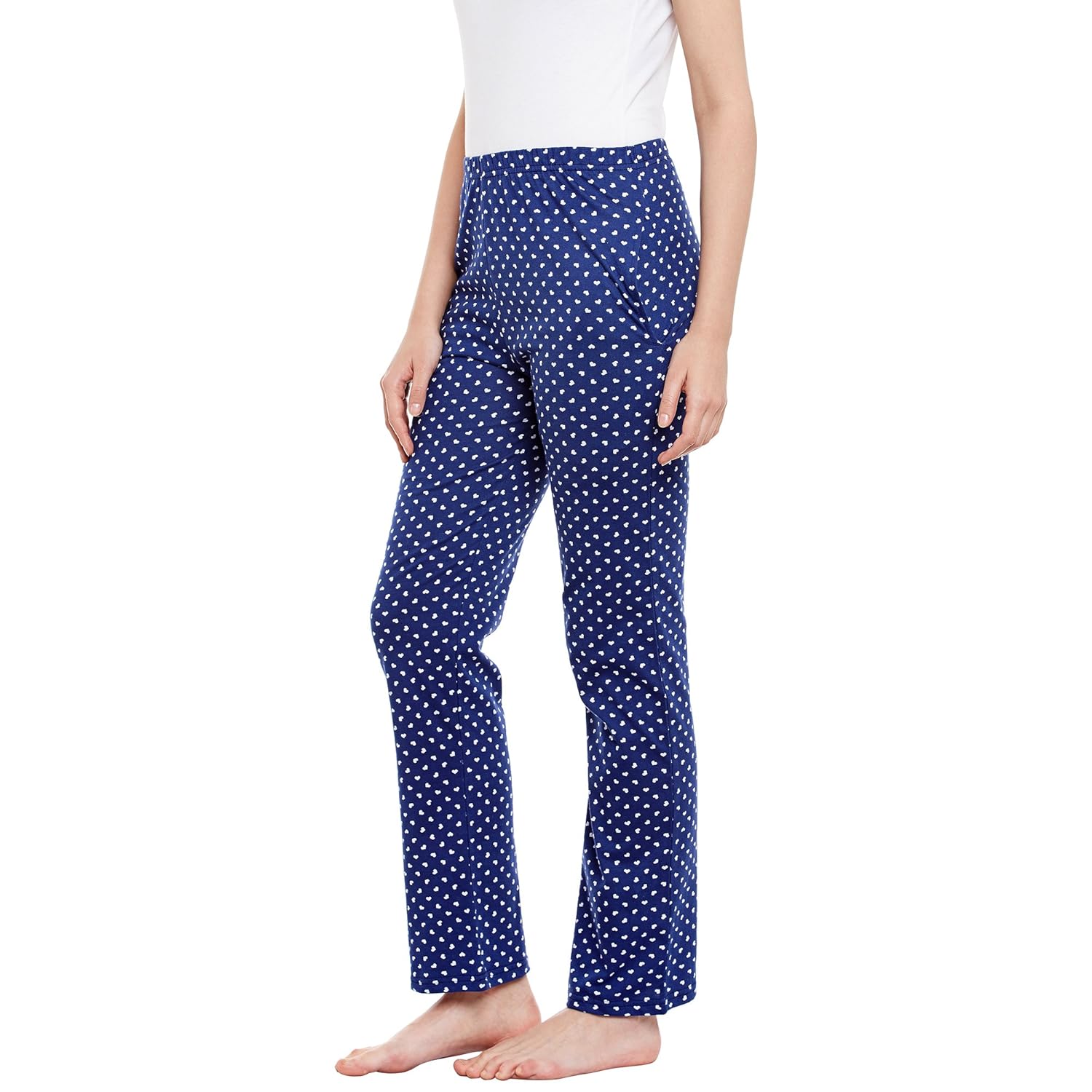 claura women multicoloured printed pyjamas