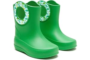 OKABASHI Kid's Kendall Rain Boot | Waterproof Design | Machine Washable | Easy-On Handles | Latex Free | Sustainably Made in the USA