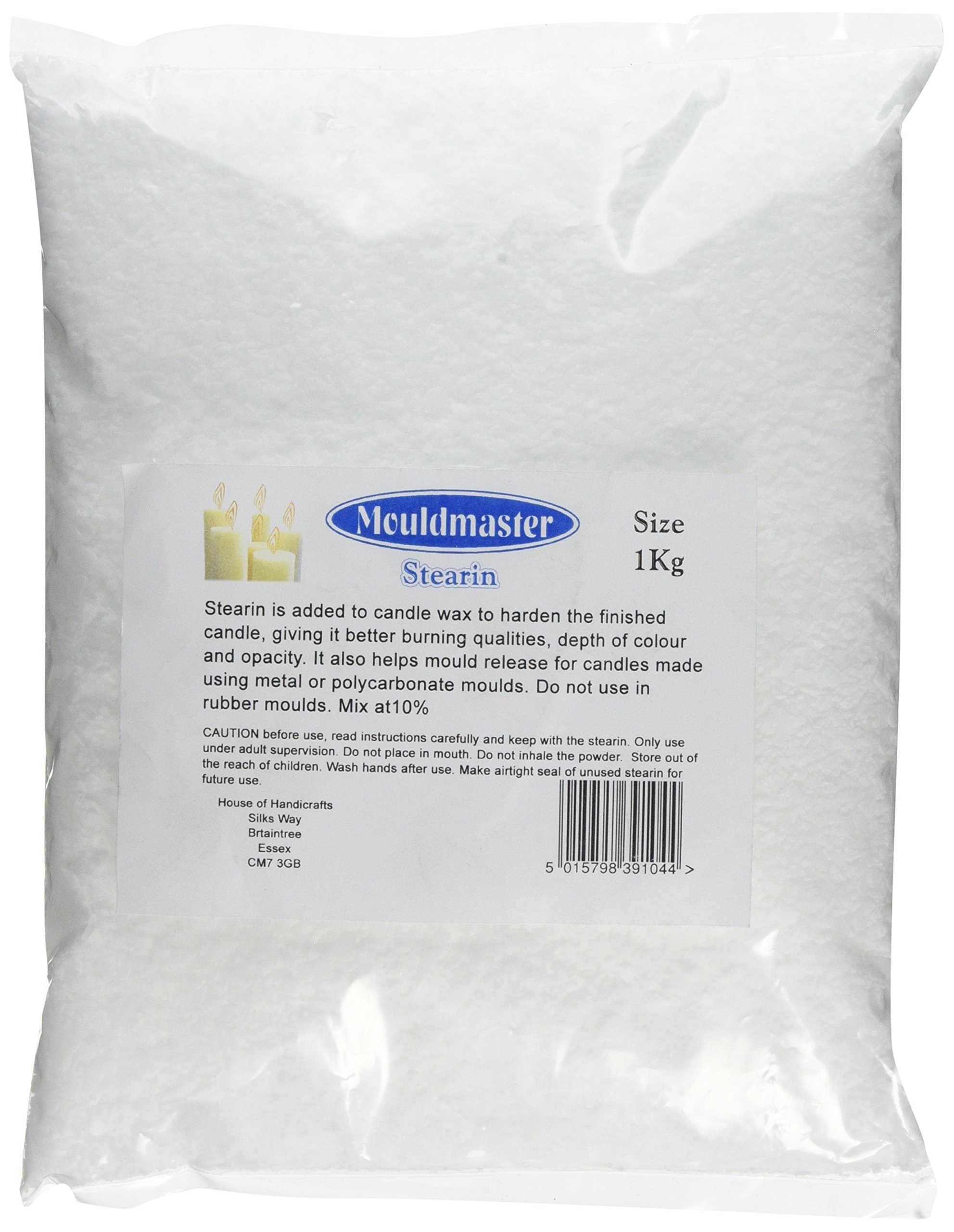 Mould Master Stearin for Candle Making 1KG, White, 20x10x1 cm