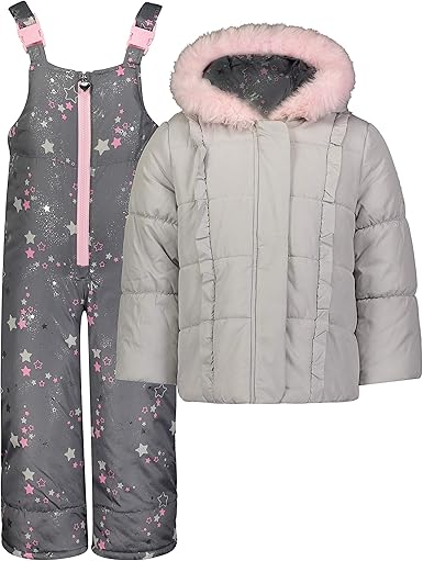 grey snowsuit