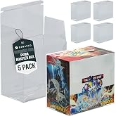 Dinavio Crafthouse Plastic PKMN Booster Box Protector 5 Pack - Booster Box Case Display Protectors - Compatible with English Modern PKMN Booster Boxes - 0.5mm Thick (Pack of 5)