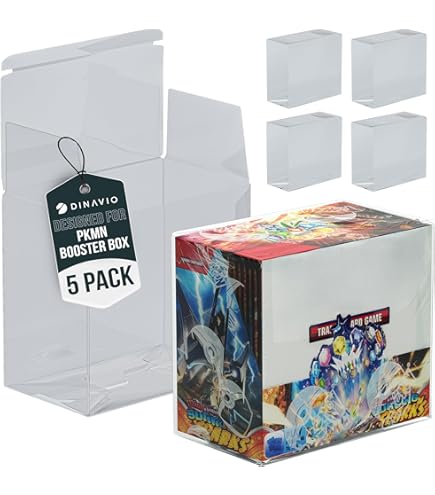 Amazon.com: 2 Pack MTG Play Booster Box Protector PET Plastic Clear Play  Booster Display Cases for Sealed Booster Boxes with Lid Storage Box for MTG  Collectors-0.7MM Thick : Toys & Games