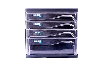 Chrome 9694 Plastic File Cabinet 4 Drawers Amazon In Home