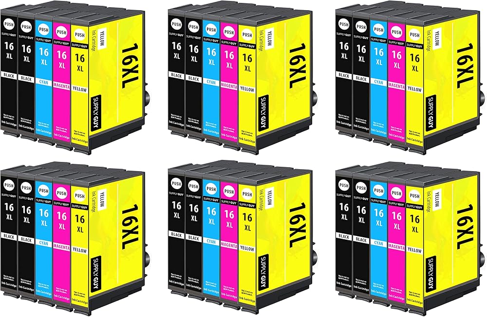 Supply Guy Ink Cartridge Multipack for Epson 16XL WF-2510 2530 2630 2660 2760