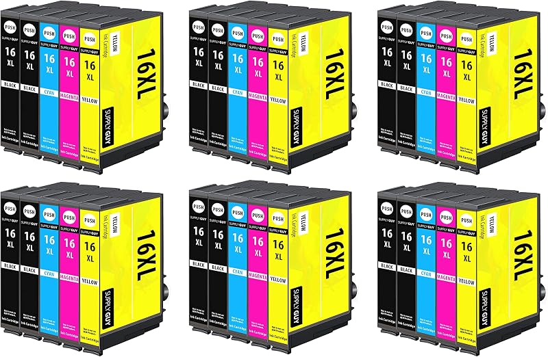 Supply Guy Ink Cartridge Multipack for Epson 16XL WF-2510 2530 2630 2660 2760