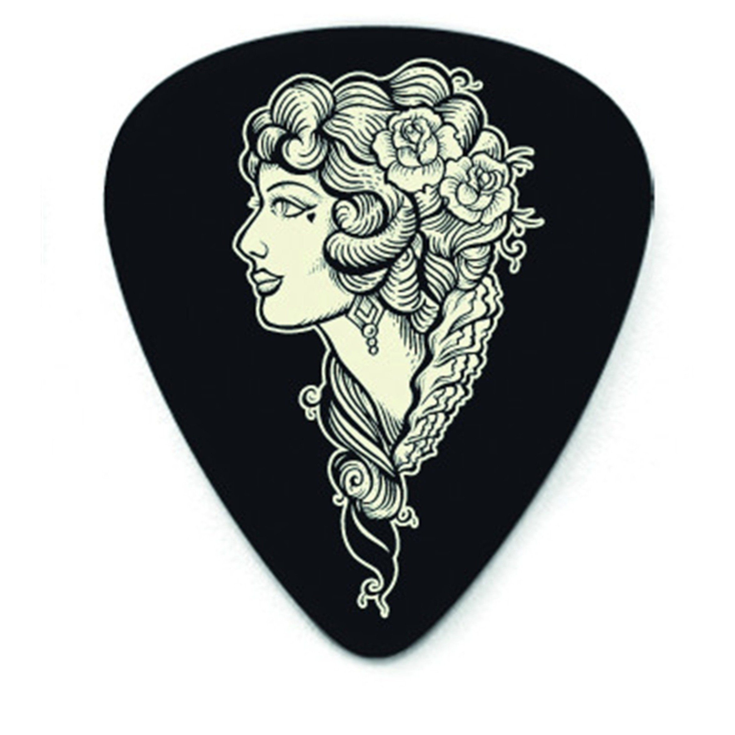 Médiators Jim Dunlop 0.73 mm ADU L17R73 Sachet de 36 Voodoo Queen