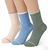netdraw Women's Bamboo Viscose Mini Crew Socks, Breathable Soft Arch Support Above Ankle Casual Socks 3 Pack