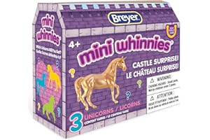 Breyer Horses Mini Whinnies Castle Surprise | 3 Unicorns | Random Assortment | 1:64 Scale | Unicorns Measure 2" x 1.5" | Model #7848