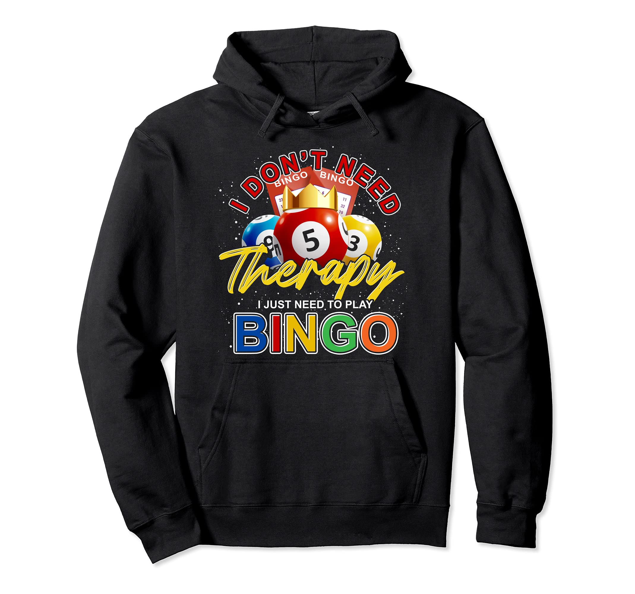 Funny Bingo Player Gift Gambling Lover Lottery Winner Bingo Pullover Hoodie