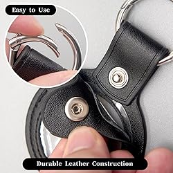 Coin Holder Keychain Leather Coin Display Storage