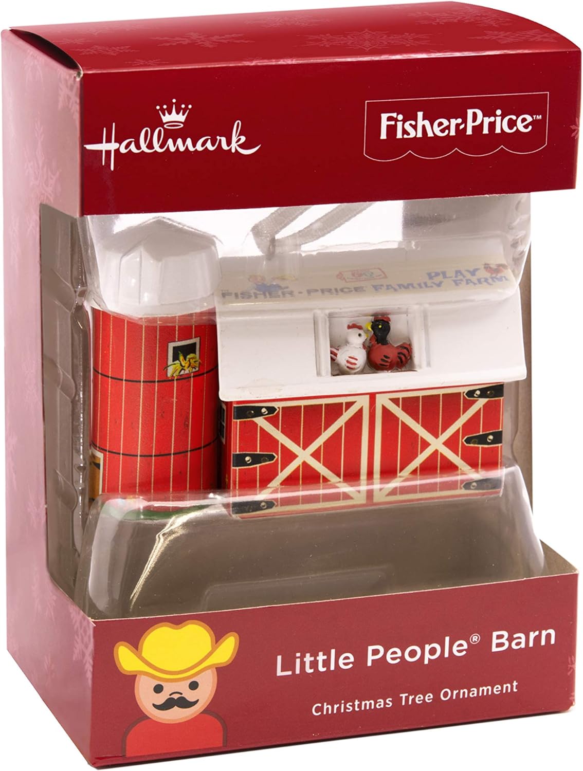 fisher price barn ornament