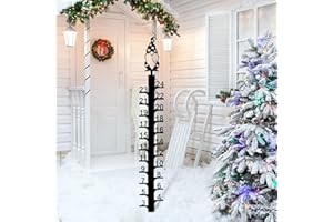 ZERUIDM Iron Art Snow Gauge Outdoor, 24 Inch Metal Gnome Snow Measuring Stick, Winter Snowfall Snow Depth Measure Ruler Rod for Yard,Garden, Lawn Christmas Decoration Gift