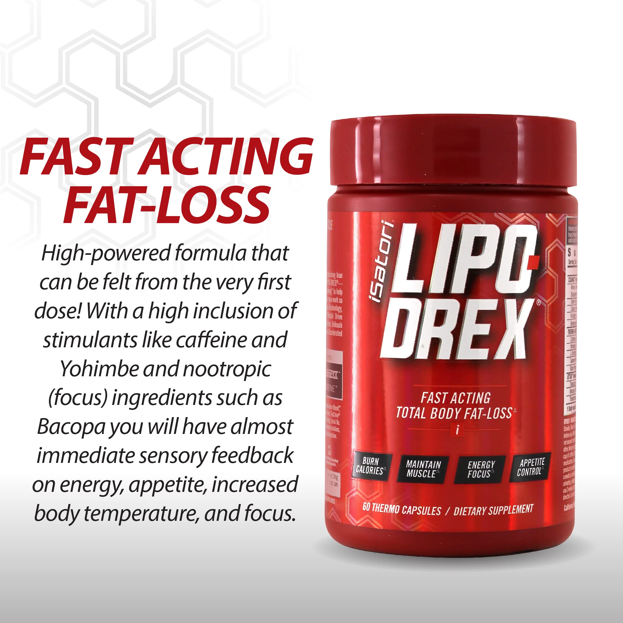 iSatori Lipo-Drex Fat Loss Thermogenic Formula-Fast Acting Weight Loss-Appetite Suppressant (60 Capsules) Ultra CLA + Omega (90 Softgels)