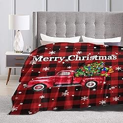 Merry Christmas Throw Blanket, Lightweight Soft