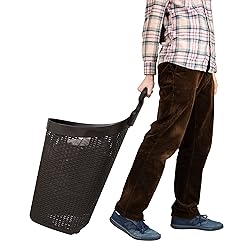 Mind Reader 60L Rolling Laundry Hamper, Clothes