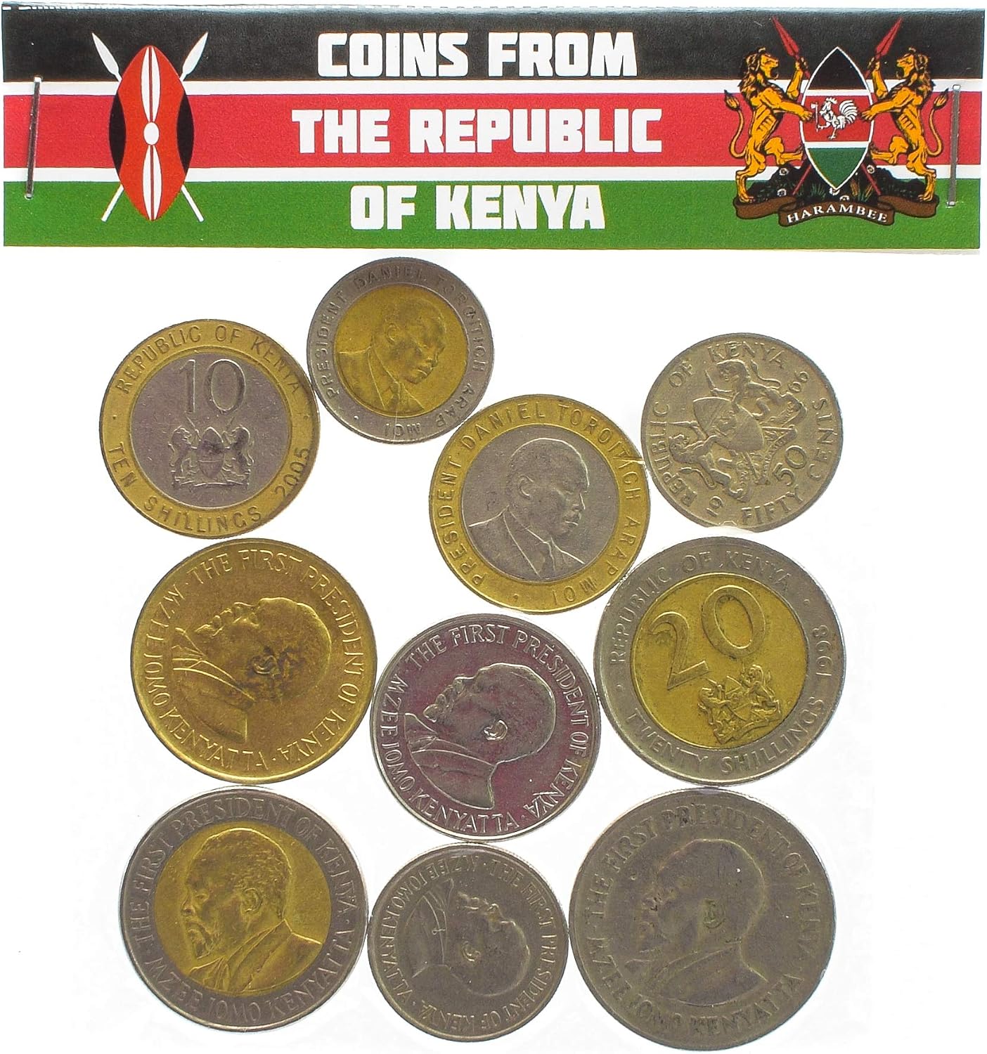 10 East African Kenyan Coins from Kenya Old Collectible Coins Lot, Small - Image 4