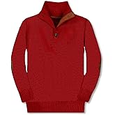 Gioberti Kids and Boys 100% Cotton Button Down Collar Knitted Pullover Sweater