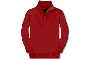 Gioberti Kids and Boys 100% Cotton Button Down Collar Knitted Pullover Sweater