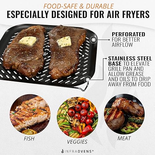 Air Fryer Grill Pan Accessories Compatible with Dash, Emeril