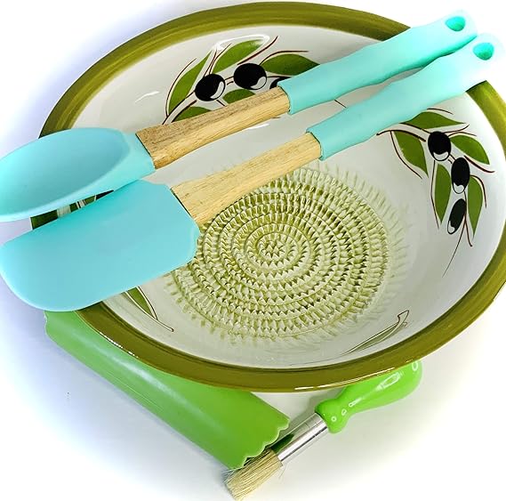 BonCera, PREMIUM Self Grater Salad Bowl w/SILICON SPATULA