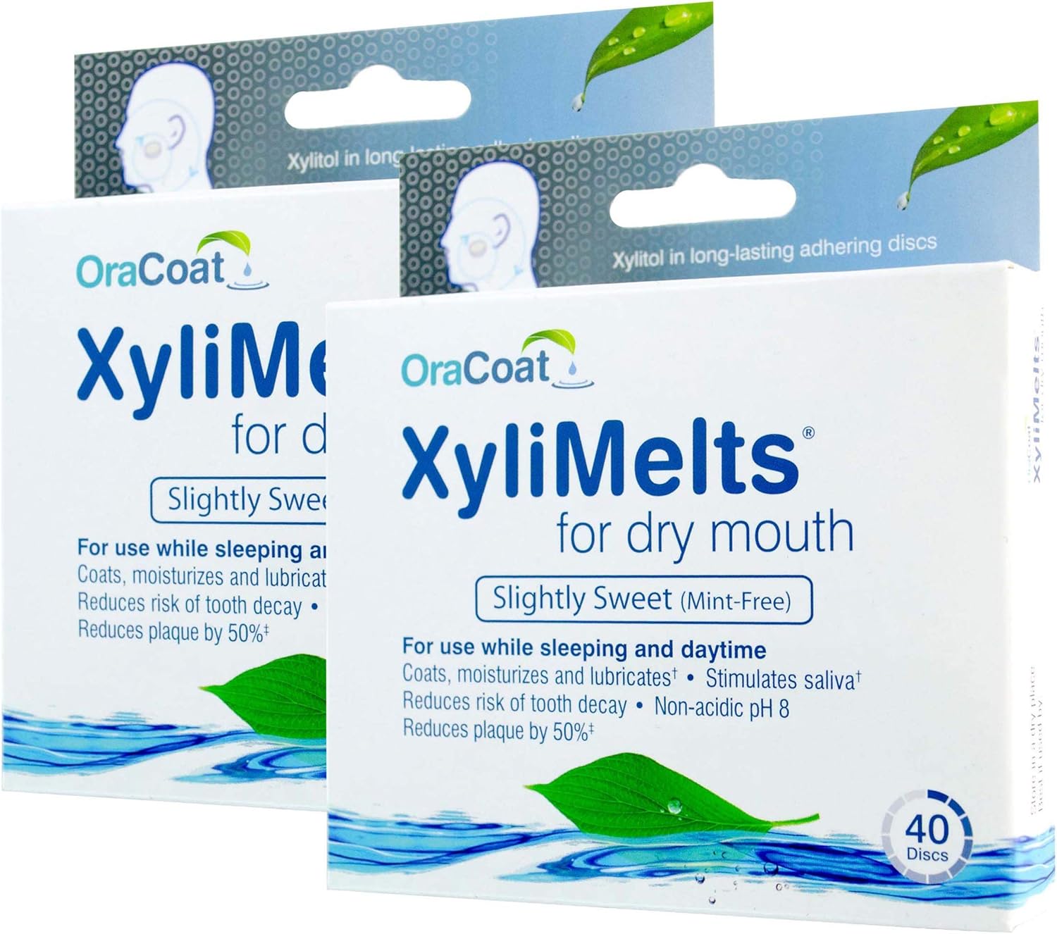 XyliMelts for Dry Mouth, MintFree, 40Count Box Salud