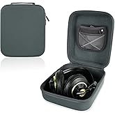 Linkidea Headphone Carrying Case Compatible with AKG K99, K872, Sennheiser HD800, Sony PS4Gold Headphone Case, Replacement Protective Hard Shell Travel Bag with Cable, Charger Storage (Grey)