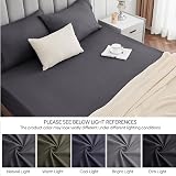 My Home Store Fitted Sheet 100% Egyptian Cotton 300TC Charcoal Single view 7