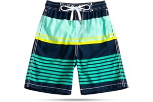 SIX ISLANDS Boys Swim Trunks - Quick-Dry, Comfortable, Ages 5/6 to 18/20 - Fun Patterns, Durable Design Boys Bathing Suit