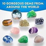 Blue Marble National Geographic Gemstone Dig Kit – 10 Real Gems & Tools view 3
