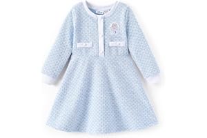 Disney Frozen Elsa Minnie Mouse Princess Girls Dress Long Sleeve Midi Knit Button Front Fashion Fall Winter Clothes 2-9 Years