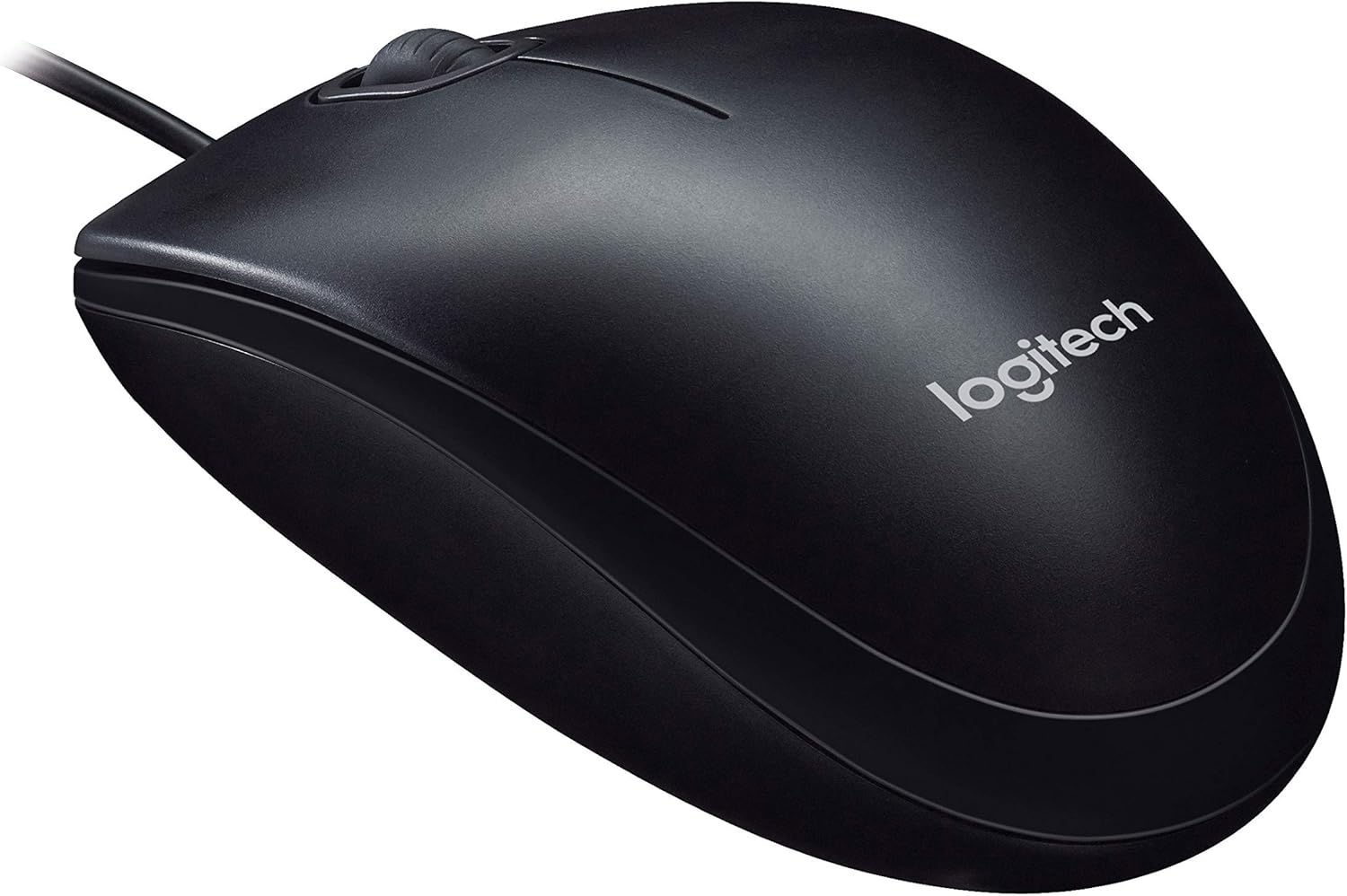 Logitech B100 Corded Mouse – Wired USB Mouse for Computers and laptops, for Right or Left Hand Use, Black: Electronics
