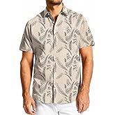KYKU Hawaiian Shirts for Men - Short Sleeve Tropical Beach Vacation Button Down Shirt Men