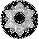 Leos Imports Authentic Mexican Mariachi Sombrero - Unisex Adult, Exquisite Embroidery and Sequins, Made in Mexico