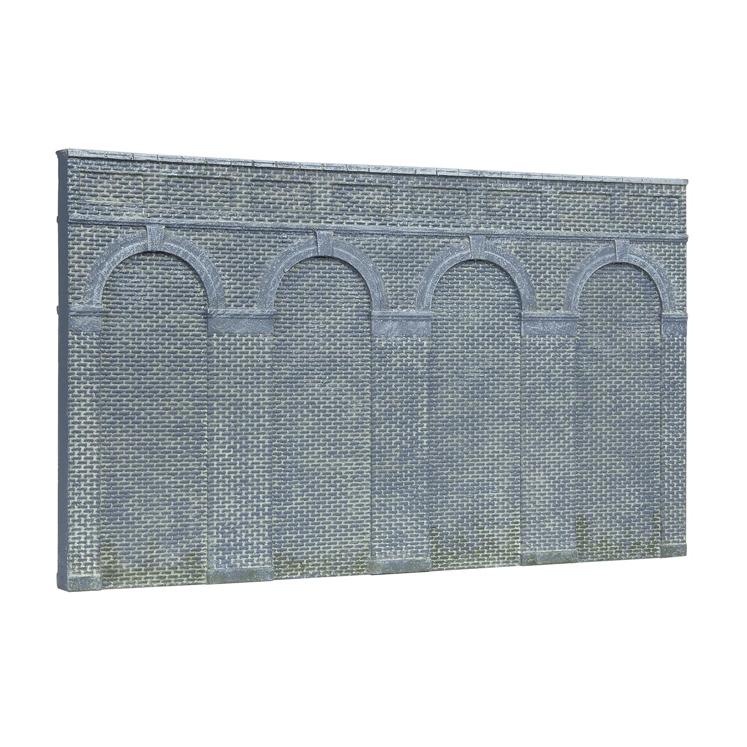 Hornby R7373 OO Gauge High Level Arched Retaining Blue Brick Walls x 2 - Model Railway Accessories, Miniature Diorama Scenery for Hornby Train Sets - Lifelike Building Models - Scale 1:76