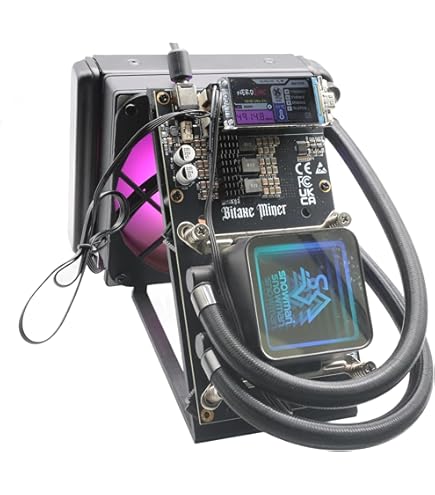 その他 ASIC Bitcoin Mining Device Amazon.com: Bitaxe NerdQaxe++ 4.8TH/s Bitcoin Miner – 4X BM1370