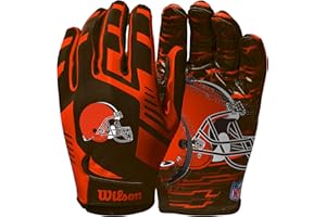 WILSON NFL Stretch Fit Football Gloves – Youth and Adult Sizes