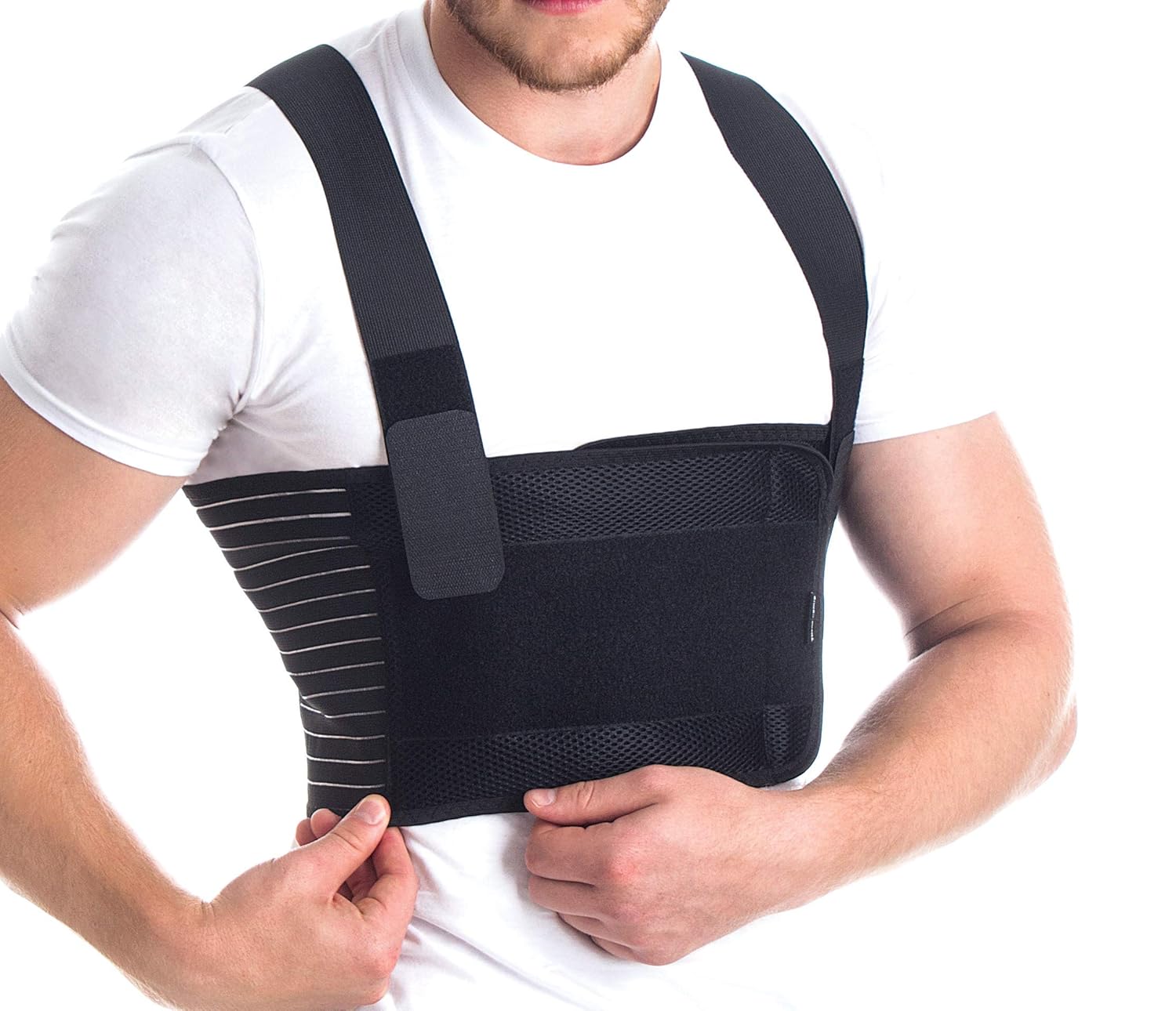 Orthopedic Male Rib Belt/Men's Chest Support Elastic Breathable Brace