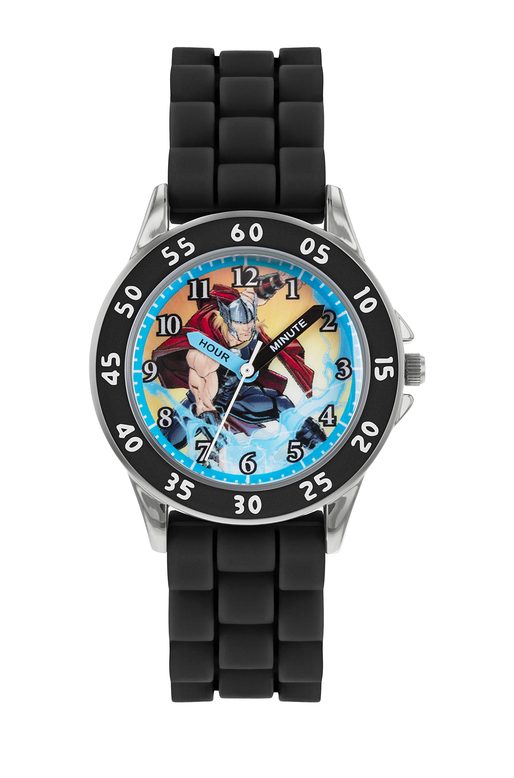 Avengers Boy's Analogue Analog Quartz Watch with Silicone Strap AVG9035