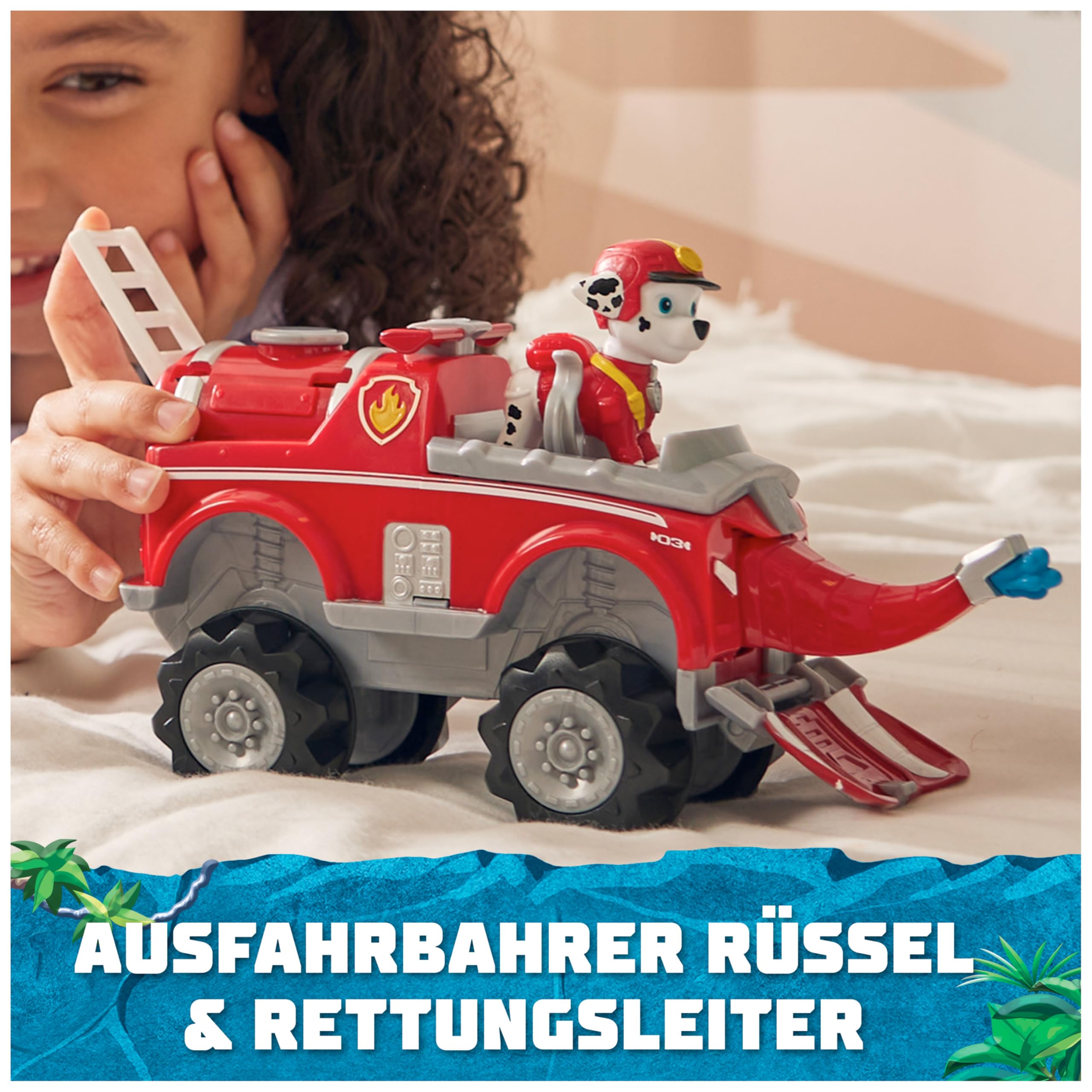 PAW PATROL Jungle Pups - Elefanten-Fahrzeug mit Marshall-Figur (Basis Fahrzeug), Spielzeug für Kinder ab 3 Jahren 5