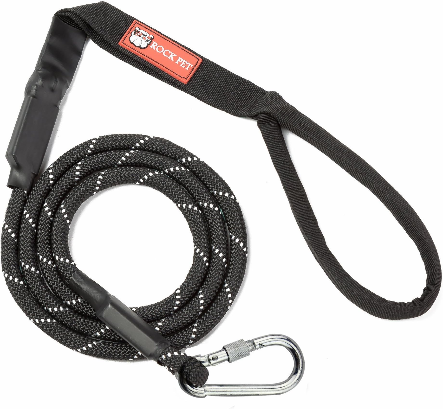 Mountain Climbing Rope Dog Lead, Great leash 6FT lead lead for Small Medium and Large Breeds (Black)