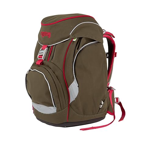 ERGOBAG RangeBear Schulranzen-Set ERG-PSP-001-709, 35 cm, 11 L, Forest Green