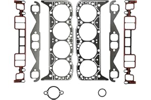 Engine Head Gasket Set, Cylinder Head Gasket Kit, Fit for Chevrolet 350 CID Mercruiser Volvo Penta Crusader GMC Yukon Marine 