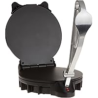 CucinaPro Electric Tortilla Maker - 10" Pitas, Chapati, Roti, Flatbread, Non-Stick Cooking Plates with Ready Light and…