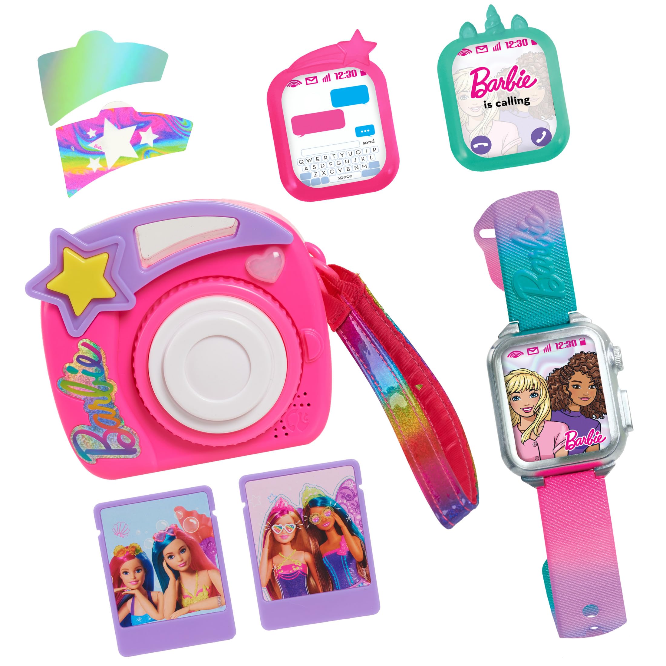 Just Play Barbie Camera & Watch Bundle Role Play, Ages 3 Up