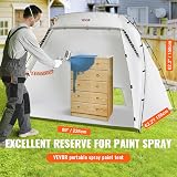VEVOR Portable Paint Booth Tent 7.5x5.2x5.2ft Spray Shelter Built-in Floor view 3