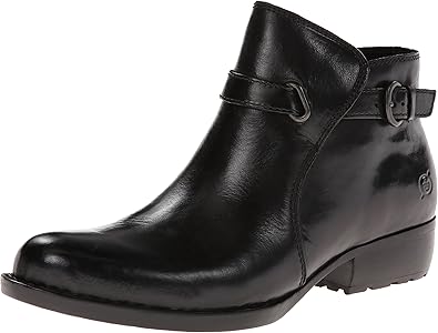 born womens black leather boots