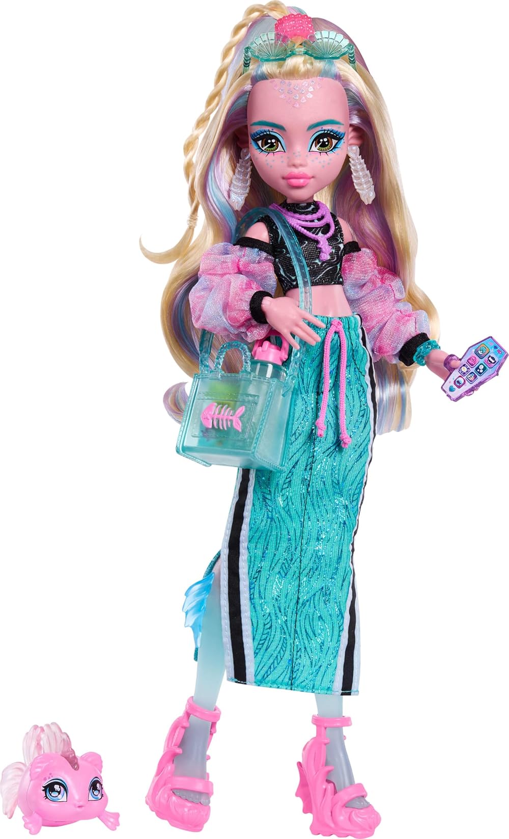 Monster High Lagoona Blue Doll with Pet Neptuna Piranha Accessories