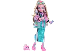 Monster High Doll, Lagoona Blue in Crop Top and Sporty Maxi Skirt with Pet Fish Neptuna and 7 Accessories Like Shell Sunglass