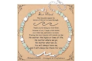 JoycuFF 𝗚𝗶𝗳𝘁𝘀 𝗳𝗼𝗿 𝗪𝗼𝗺𝗲𝗻 𝗪𝗮𝘃𝗲 𝗕𝗿𝗮𝗰𝗲𝗹𝗲𝘁 Valentines Mothers Day Birthday Anniversary Christmas Meaningful Gifts Unique Wave Bracelets for Women