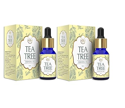 The Beauty Co. Tea Tree Oil For Acne and Blemish-Free Skin, 15 ml (Pack of 2)